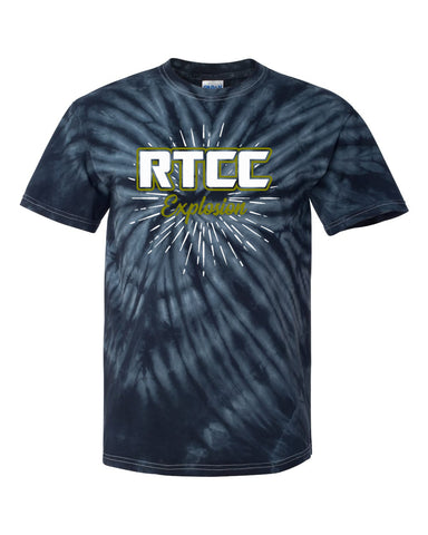 RTCC Heavy Cotton Black Shirt w/ Cheer Dad Star 2 Color Design on Front.