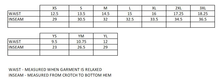 bloomingdale pta ps flannel pants - gold w/ 2 color bloomingdale down leg.