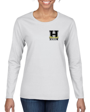 HASKELL School Black Heavy Blend Hoodie w/ HASKELL School "H" Logo in GLITTER on Front.