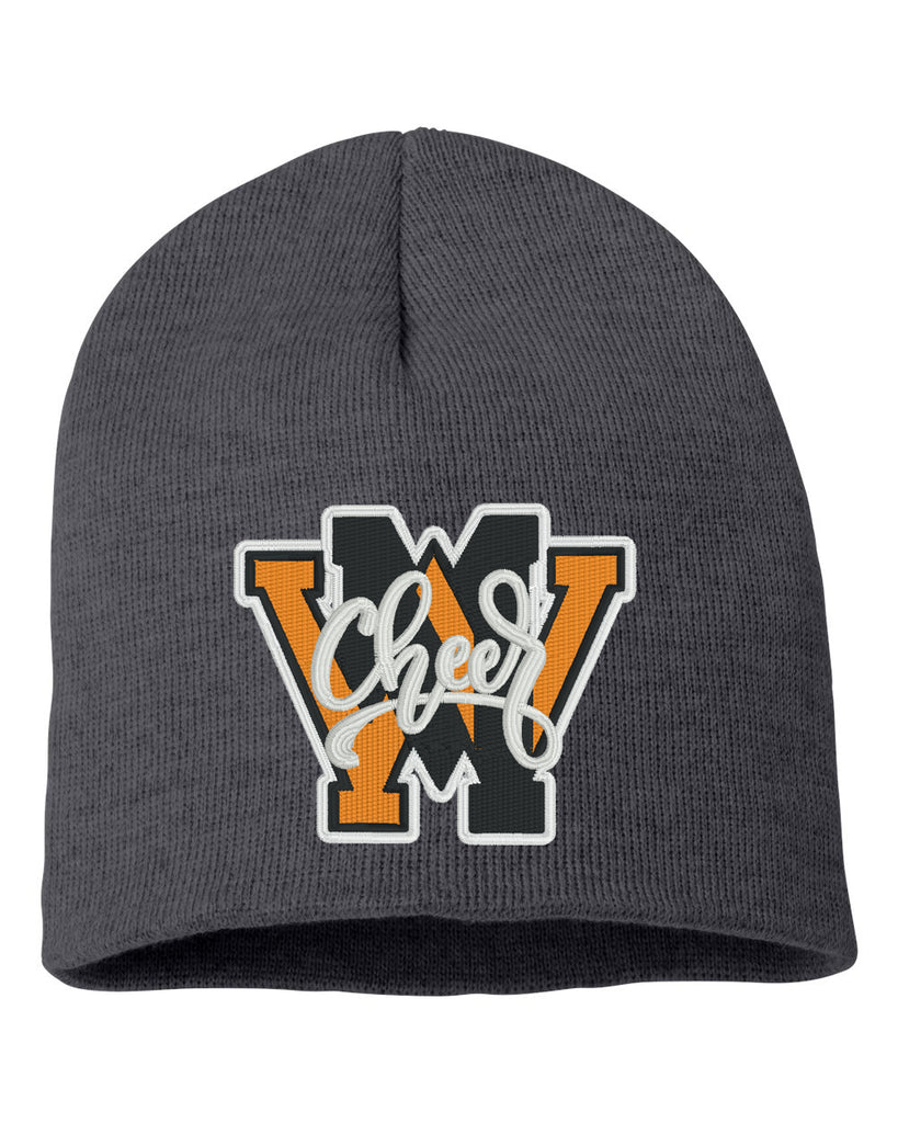 West Milford Cheerleading - Sportsman - 8" Beanie - SP08 w/ WM Cheer Design Embroidered on Front.