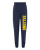 Jefferson Cheer Navy Sponge Fleece Joggers - 3727 w/ Falcons Down Leg