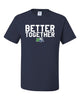 Drew Volleyball JERZEES - Dri-Power® 50/50 T-Shirt - 29MR w/ Better Together Design on Front.