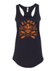 Erskine Lakes Next Level - Women's Ideal Racerback Tank - 1533 w/ ELPOA-1928 Design on Front.