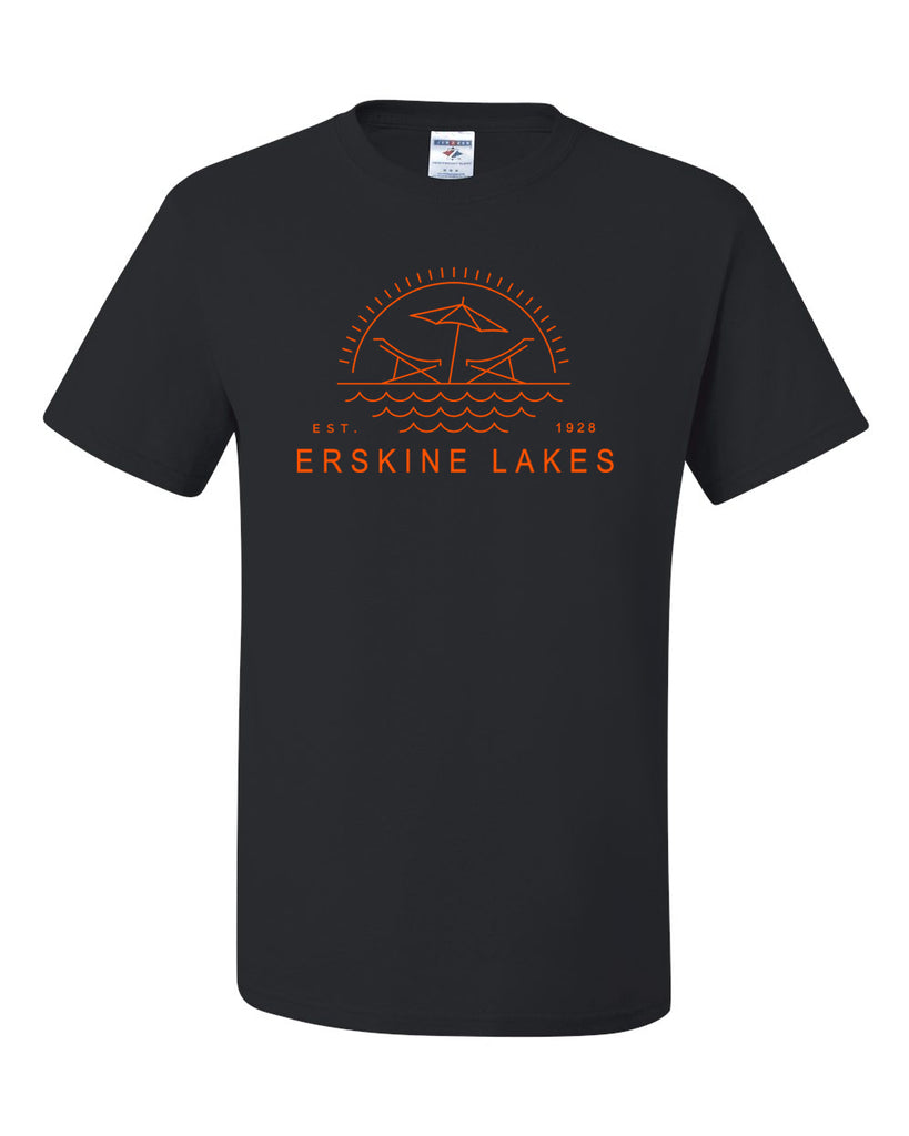 Erskine Lakes JERZEES - Dri-Power® 50/50 T-Shirt - 29MR w/ EL24 Design on Front.