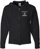 Celtic Knot - Black - JERZEES - NuBlend® Full-Zip Hooded Sweatshirt - 993MR w/ Celtic Pride Design on Left Chest & Back