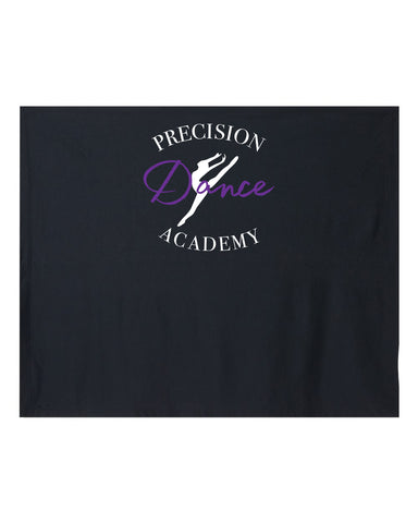 Precision Dance BX - Full-Zip Practice Jacket - S89 w/ White & Purple Logo Design Embroidered on Left Chest