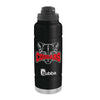 Hazleton Area Cougars Black Bubba Trailblazer, Vacuum-Insulated Stainless Steel Water Bottle, 40oz.,B079B962YQ w/ Cougars 726 Design on Front