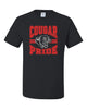 Hazleton Area Cougars - Black JERZEES - Dri-Power® 50/50 T-Shirt - 29MR w/ Cougar Pride Design on Front.