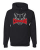 Hazleton Area Cougars - Black JERZEES - NuBlend® Hooded Sweatshirt - 996MR w/ Cougars 726 Design on Front.