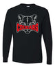 Hazleton Area Cougars - Black JERZEES - Dri-Power® Long Sleeve 50/50 T-Shirt - 29LSR w/ Cougars 726 Design on Front.