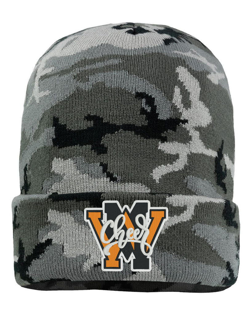 West Milford Cheerleading - Sportsman - 12" Cuffed Beanie - SP12 w/ WM Cheer Design Embroidered on Front.