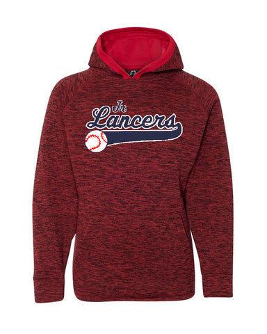 Jr. Lancers Baseball Next Level - Women's Ideal V-Neck T-Shirt - 1540 w/ JRL Logo on Front.