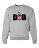 Lakeland Jr Soccer Club - Sport Gray JERZEES - NuBlend® Crewneck Sweatshirt - 562MR w/ DAD Design on Front.