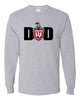 Lakeland Jr Soccer Club - Sport Gray JERZEES - Dri-Power® Long Sleeve 50/50 T-Shirt - 29LSR w/ DAD Design on Front.