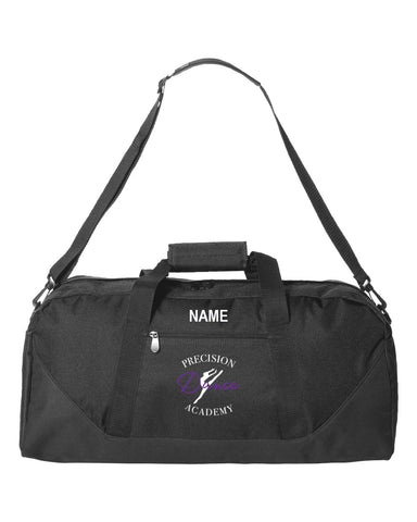 Precision Dance PA - Contrast Honeycomb Backpack w/ White & Purple Logo Design Embroidered on Front.