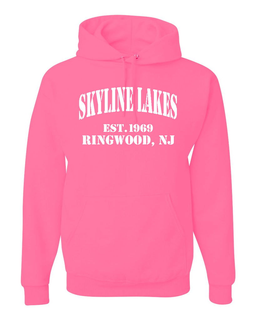 Skyline Lakes JERZEES - NuBlend® Hooded Sweatshirt - 996MR w/ Established Design on Front.