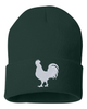 ROOSTER Embroidered Cuffed Beanie Hat