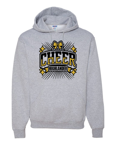 West Milford Cheerleading - Black Crew w/ WM Cheer Deer Design on Front.