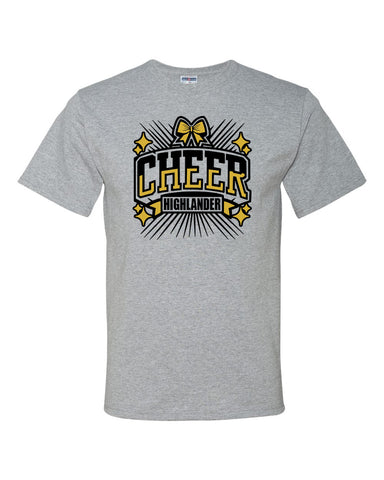 West Milford Cheerleading - Black Crew w/ WM Cheer Deer Design on Front.