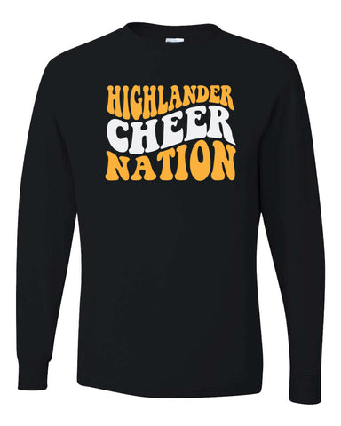 West Milford Cheerleading - Black Crew w/ WM Cheer Deer Design on Front.