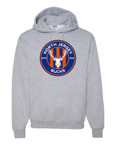 NJ Bucks PS Carbon Shooter Hoodie 1228 w/ NJB Round Logo on Front