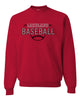 Lakeland Baseball Red JERZEES - NuBlend® Crewneck Sweatshirt - 562MR w/ LL1107 Design on Front