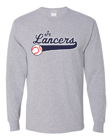 Jr. Lancers Baseball Red Cosmic Fleece Hooded Sweatshirt - 8610 w/ JRL Logo on Front.