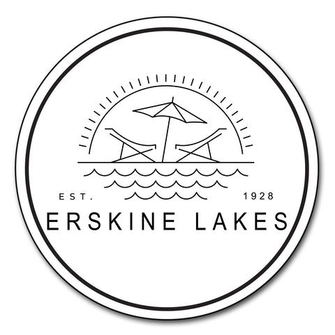 Erskine Lakes Port Authority® Contrast Honeycomb Backpack w/ ELPOA Design Embroiderd on Front