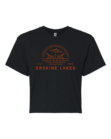 Erskine Lakes JERZEES - NuBlend® Hooded Sweatshirt - 996MR w/ EL24 Design on Front.
