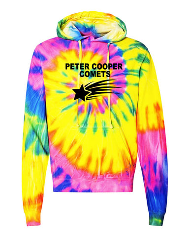 Peter Cooper Comets Royal JA Vintage Zen Fleece Hooded Sweatshirt - 8611 w/ Logo Design 1 on Front