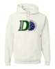 Drew Volleyball JERZEES - NuBlend® Hooded Sweatshirt - 996MR w/ Rangers Volleyball Design on Front.