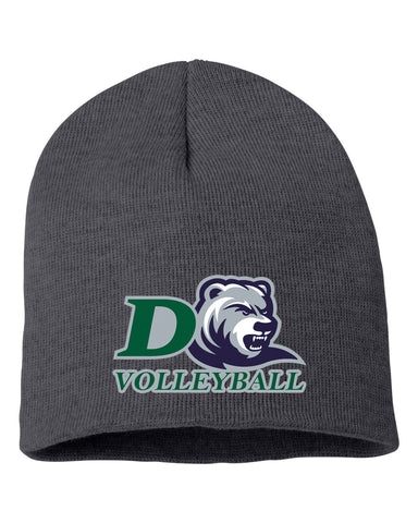 Drew Volleyball VC - Sandwich Trucker Cap - S102 w/ 4 Color D-BEAR Design Embroidered on Front.