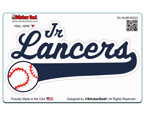 Jr. Lancers Baseball Sportsman - Tri-Color Cap - 9500 W/ Embroidered JRL Logo
