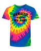 Wanaque School Dyenomite - RAINBOW FLO Multi-Color Tie Dye Tee - 20BMS w/ WSNJ Design on Front