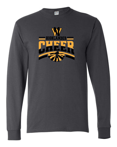 West Milford Cheerleading - Black Crew w/ WM Cheer Deer Design on Front.