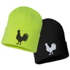 ROOSTER Embroidered Cuffed Beanie Hat