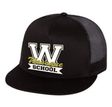 wanaque school 6006 classic snapback cap w/ wanaque school 