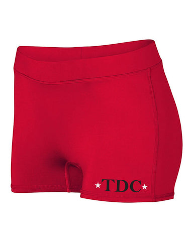 TDC - Red Short Sleeve Tee w/ TDC Comp Dancer Logo on Front.