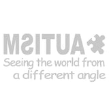 autism seeing the world.. v1 single color transfer type decal