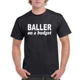 baller on a budget graphic transfer design shirt