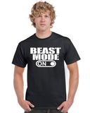 beast mode on graphic transfer design shirt default title