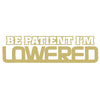 be patient i'm lowered v2 single color transfer type decal