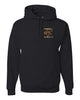 Lakeland Robotics Black JERZEES - NuBlend® Hooded Sweatshirt - 996MR w/ Embroidered Design on Front Left Chest