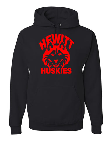 Hewitt Huskies Red Short Sleeve Tee w/ Proud Staff on Front