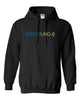 profitlinq black hoodie w/ large profitlinq logo on front.