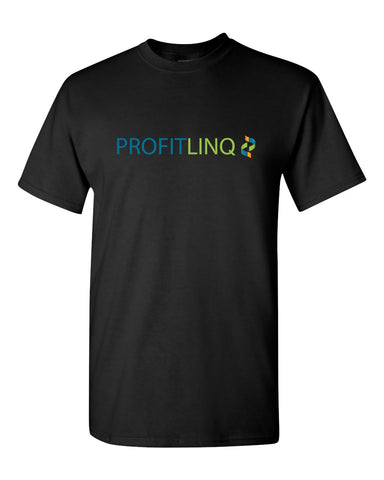 PROFITLINQ Black Hoodie w/ Large Profitlinq Logo on Front.