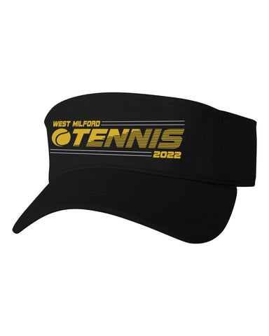 West Milford Tennis Charcoal B-core Short Sleeve Tee w/ WM Tennis 2022 Logo on Front.