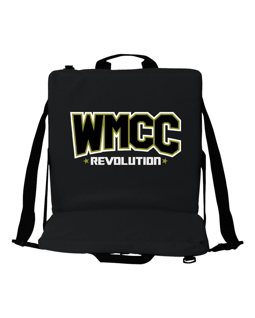 WMCC Black Folding Stadium Seat - FT006 w/ Logo on Front