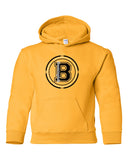 bloomingdale pta gold heavy blend™ hooded sweatshirt - 18500 w/ bloom b logo on front