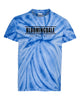 bloomingdale pta royal dyenomite - cyclone pinwheel tie-dyed t-shirt w/ bloomingdale pride logo on front